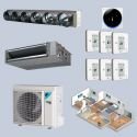 Pack gainable Daikin 7kw pour 80m² 6 pièces Airzone