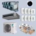 Pack gainable Daikin 14kw pour 150m² 8 pièces Airzone