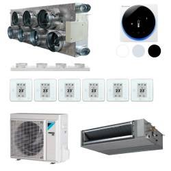 Gainable prêt à poser Daikin, kit 7 sorties pour 6 températures