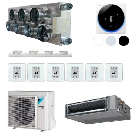 Gainable prêt à poser Daikin, kit 7 sorties pour 6 températures