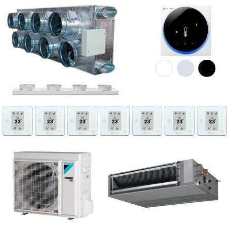 Gainable prêt à poser Daikin, kit 8 sorties pour 7 températures