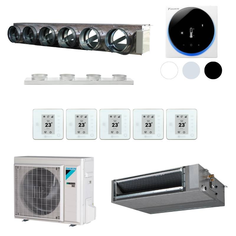 Pack gainable Daikin 6kw pour 70m² 6 pièces Airzone