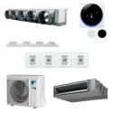 Pack gainable Daikin 7kw pour 80m² 5 pièces Airzone 5 sorties