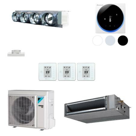 Pack gainable Daikin 5kw pour 60m² Airzone 4 sorties