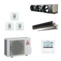 Pack gainable Mitsubishi-Electric 7.0kw pour 80m² 3 pièces Airzone