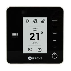 Thermostat Airzone Think radio 2 coloris Noire - AZCE6THINKRN