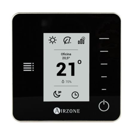 Thermostat Airzone Think radio 2 coloris Noire - AZCE6THINKRN