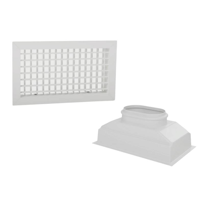 Grille double déflexion + plénum abs 300 x 150 - 2900-169334