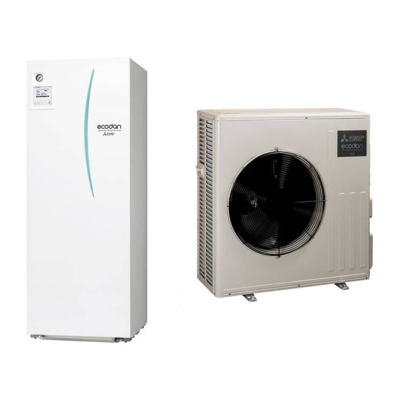 Ecodan eco inverter 10 kW Duo ballon 300 L — PAC air-eau Mitsubishi ERST30D-VM6ED + SUZ-SWM100VA
