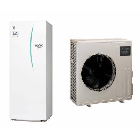 Pac air eau Ecodan hyper heating duo 200 litres 3 kW - ERST20D-VM6D + SUZ-SHWM30VAH