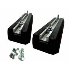 Paire de pieds anti-vibration 45 cm avec visserie
