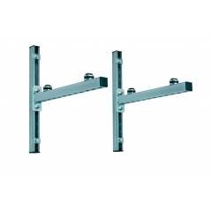 Support galvanisé 560 mm sur rails 520 mm, charge 150 kg