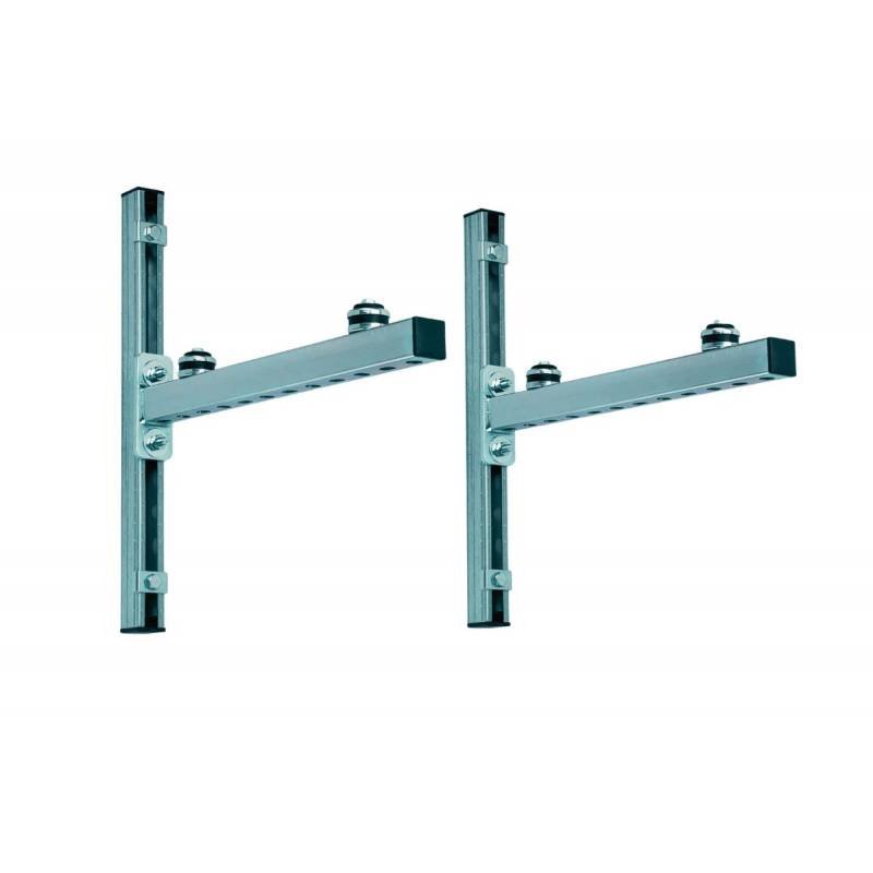 Support pour climatiseur mural galva + rails 520mm 560MM 150kg - 5708-0