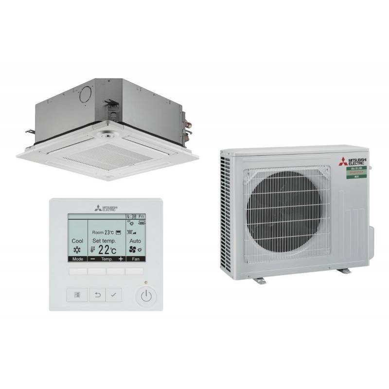 Cassette Mitsubishi-Electric inverter 900x900 3.5 kW - PLA-M35EA2 + SUZ-M35VA2