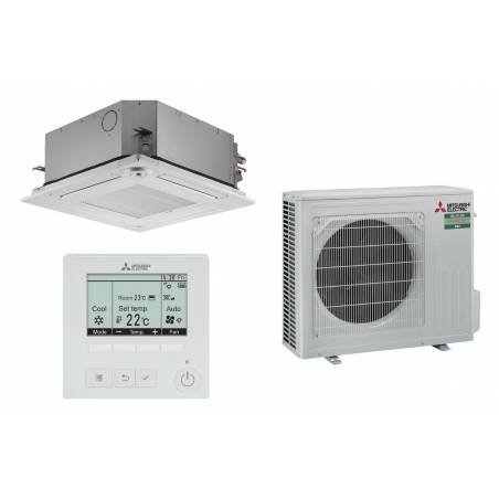Cassette Mitsubishi-Electric inverter 900x900 10 kW 380v - PLA-M100EA2 + PUZ-M100YKA2