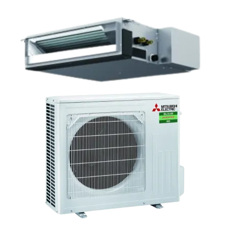 Gainable Mitsubishi-Electric compact basse pression inverter 2,5 kW - SEZ-M25DA3 + SUZ-M25VA2