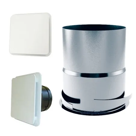 Bouche de soufflage 4 voies réglables extra plate 200 - 4095-172559 4095-172559