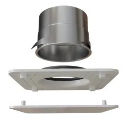 Bouche de soufflage 4 voies réglables extra plate 160 - 4095-172558 4095-172558