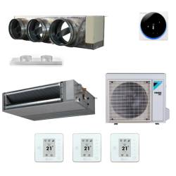 Pack gainable Daikin 3.5kw pour 45m² Airzone 3 sorties