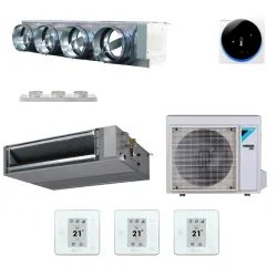 Pack gainable Daikin 6kw pour 70m² Airzone 4 sorties