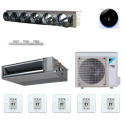 Pack gainable Daikin 7kw pour 80m²  Airzone 6 sorties