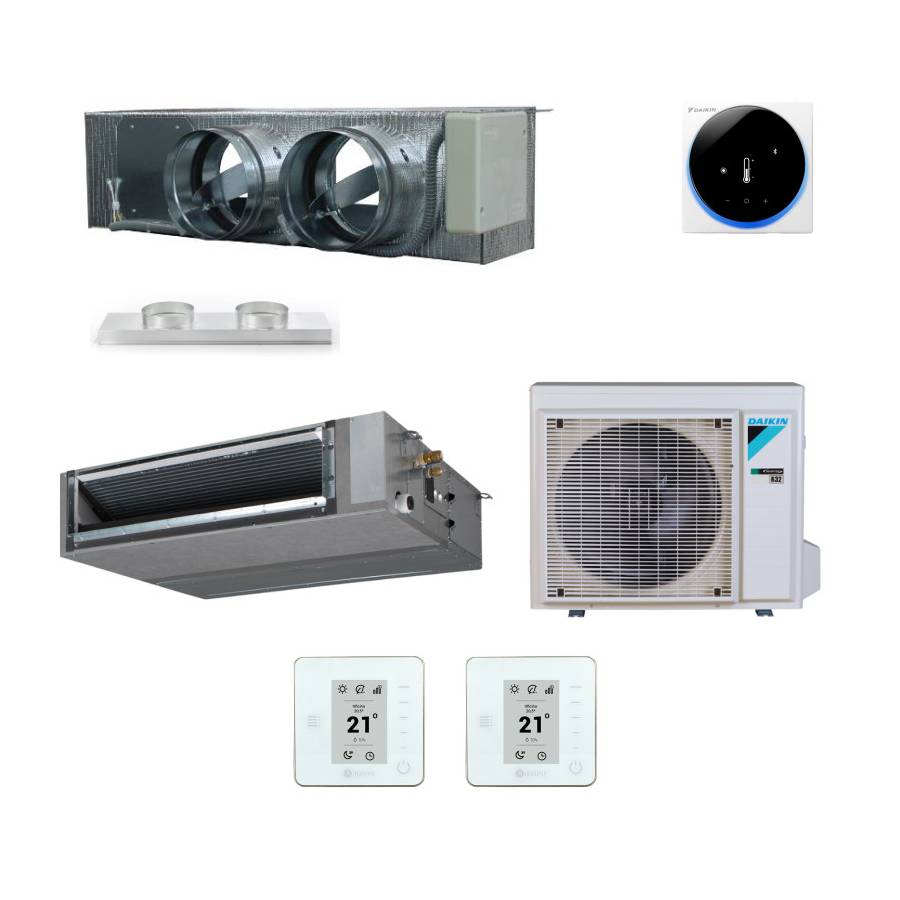 Pack gainable Daikin 3.5kw pour 45m² Airzone 2 sorties pack-FBA35-S2