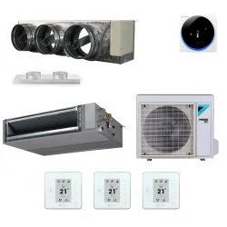 Pack gainable Daikin 5kw pour 60m² Airzone 3 sorties pack-FBA50-S3