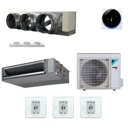 Pack gainable Daikin 6kw pour 70m² Airzone 3 sorties pack-FBA60-M3