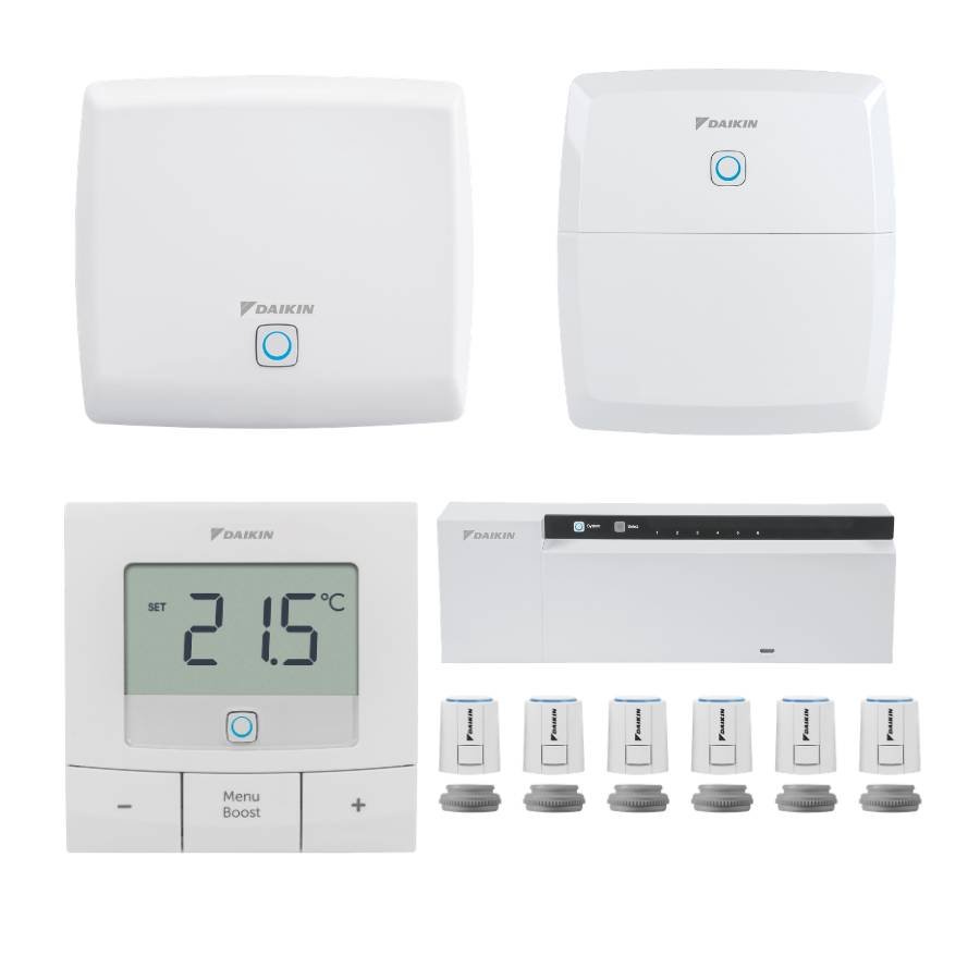 Kit régulation connectée Daikin HomeControls — plancher chauffant 6 zones