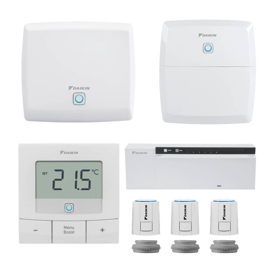 Kit régulation connectée Daikin HomeControls — plancher chauffant réversible 3 zones