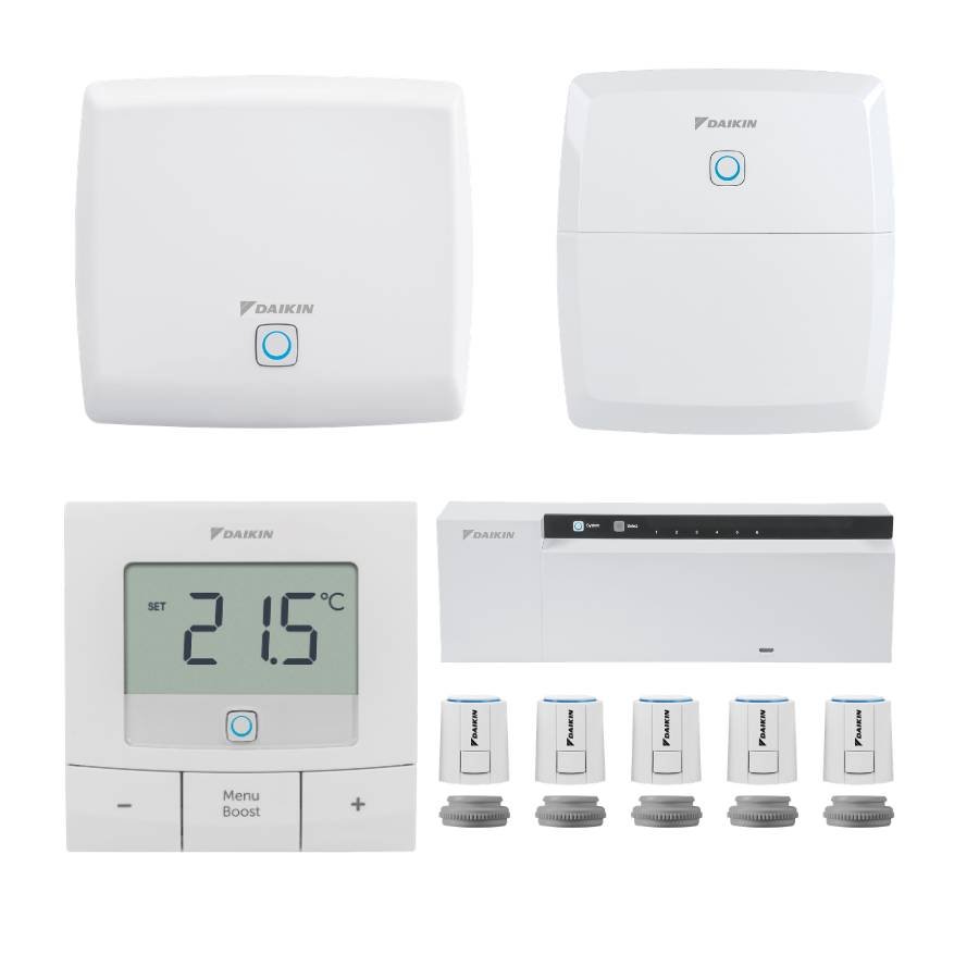 Kit régulation connectée Daikin HomeControls — plancher chauffant réversible 5 zones