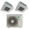 Pack Twin Daikin : 2 cassettes FFA35A9 + groupe RZAG71NV1