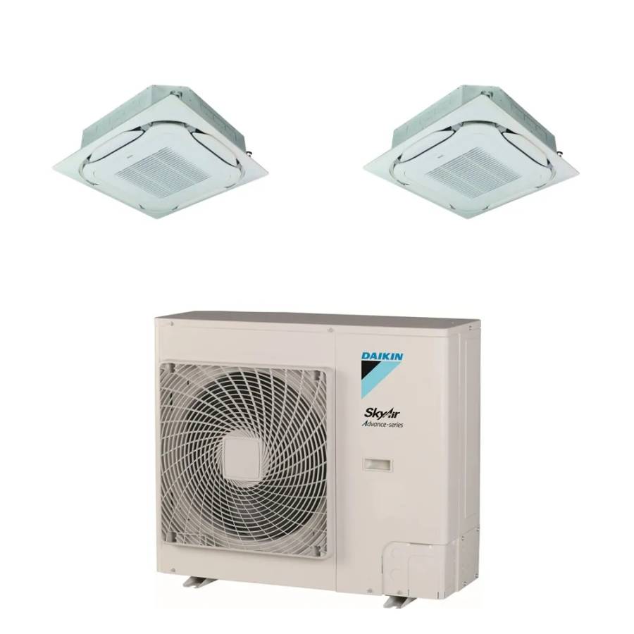 Pack Twin Daikin : 2 x FCAG50B + groupe RZASG100MV