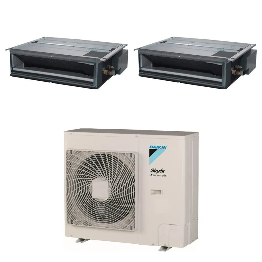 Pack Twin Daikin : 2 x FDXM60F9 + groupe RZASG125MV