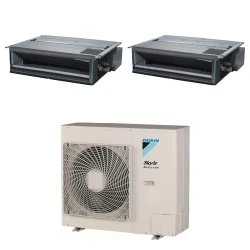 Pack Twin Daikin : 2 x FDXM60F9 + groupe RZASG125MY