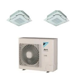 Pack Twin Daikin : 2 x FCAG71B + groupe RZASG140MV