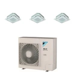 Pack Triple Daikin : 3 x FCAG35B + groupe RZASG100MV