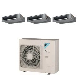 Pack Triple Daikin : 3 x FBA35A9 + groupe RZASG100MV
