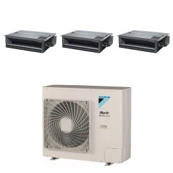 Pack Triple Daikin : 3 x FDXM35F9 + groupe RZASG100MV