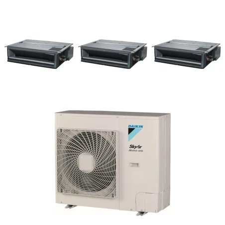 Pack Triple Daikin : 3 x FDXM35F9 + groupe RZASG100MV