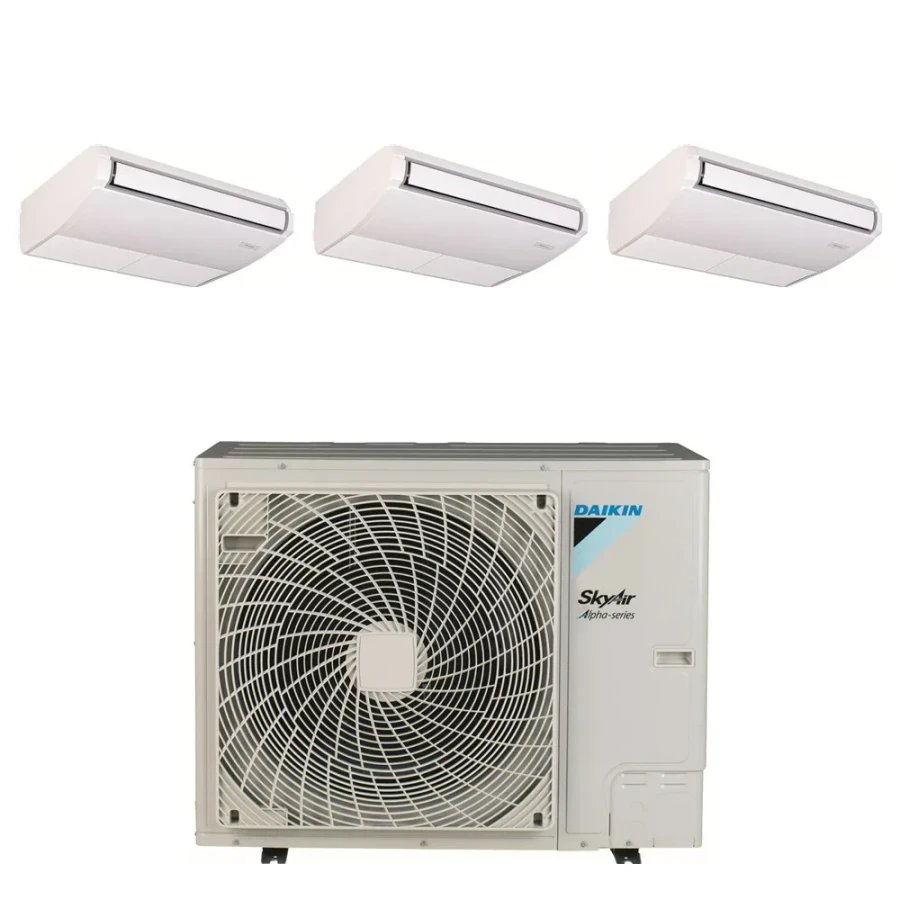 Pack Triple Daikin : 3 x FHA35A9 + groupe RZAG100NY1