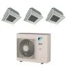 Pack Triple Daikin : 3 x FFA50A9 + groupe RZASG125MV