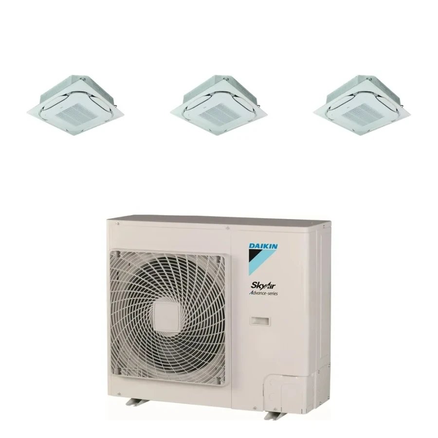 Pack Triple Daikin : 3 x FCAG50B + groupe RZASG140MY