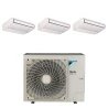 Pack Triple Daikin : 3 x FHA50A9 + groupe RZAG125NV1