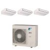 Pack Triple Daikin : 3 x FHA50A9 + groupe RZASG125MY