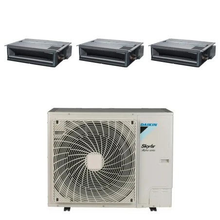 Pack Triple Daikin : 3 x FDXM60F9 + groupe RZA200D
