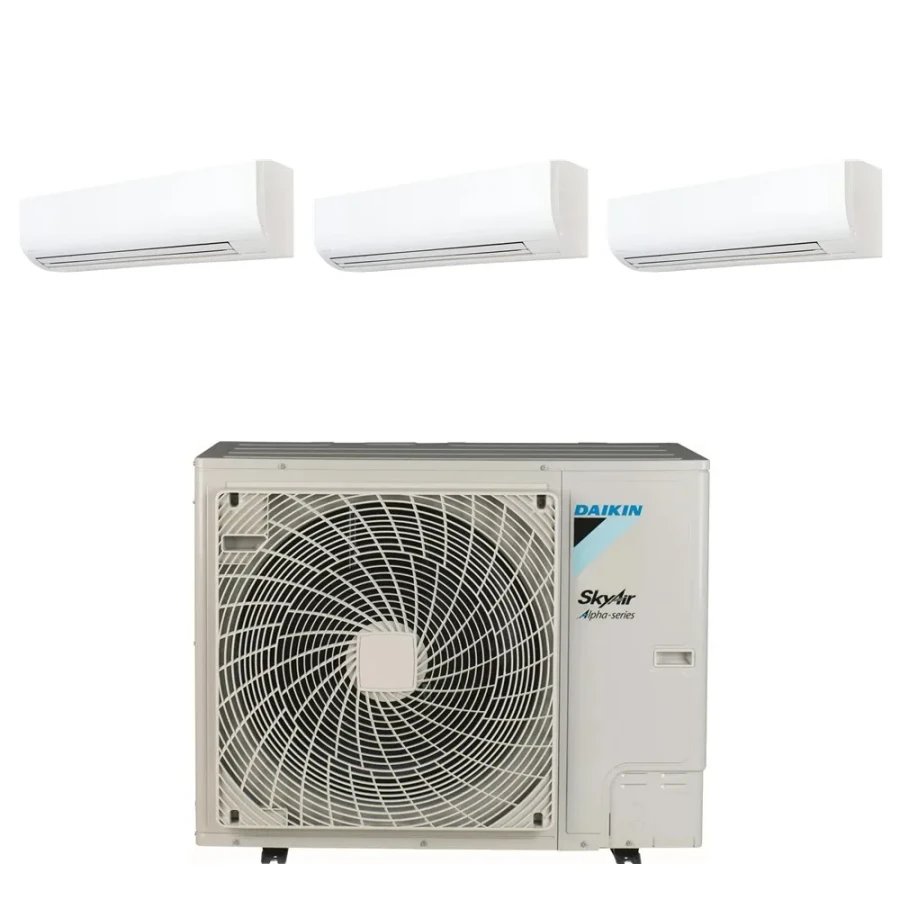 Pack Triple Daikin : 3 x FAA71B + groupe RZA250D