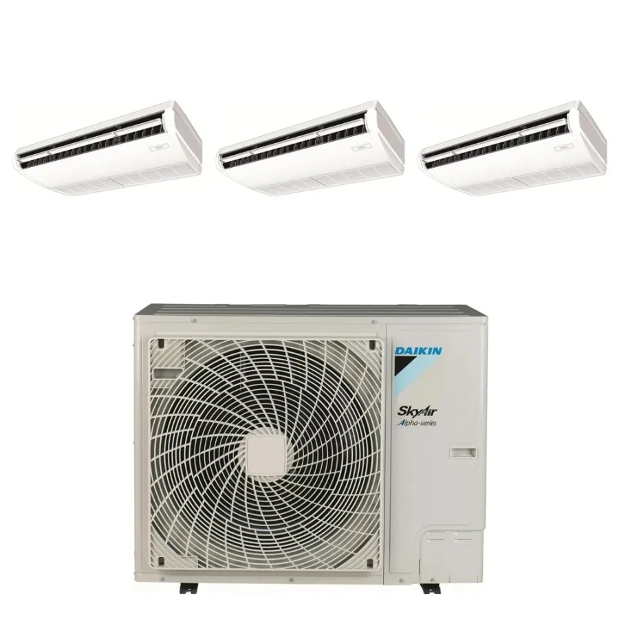 Pack Triple Daikin : 3 x FHA71A9 + groupe RZA250D