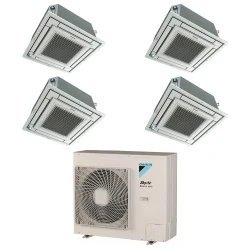 Pack Double Twin Daikin : 4 x FFA35A9 + groupe RZASG125MV