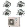 Pack Double Twin Daikin : 4 x FFA35A9 + groupe RZASG140MY